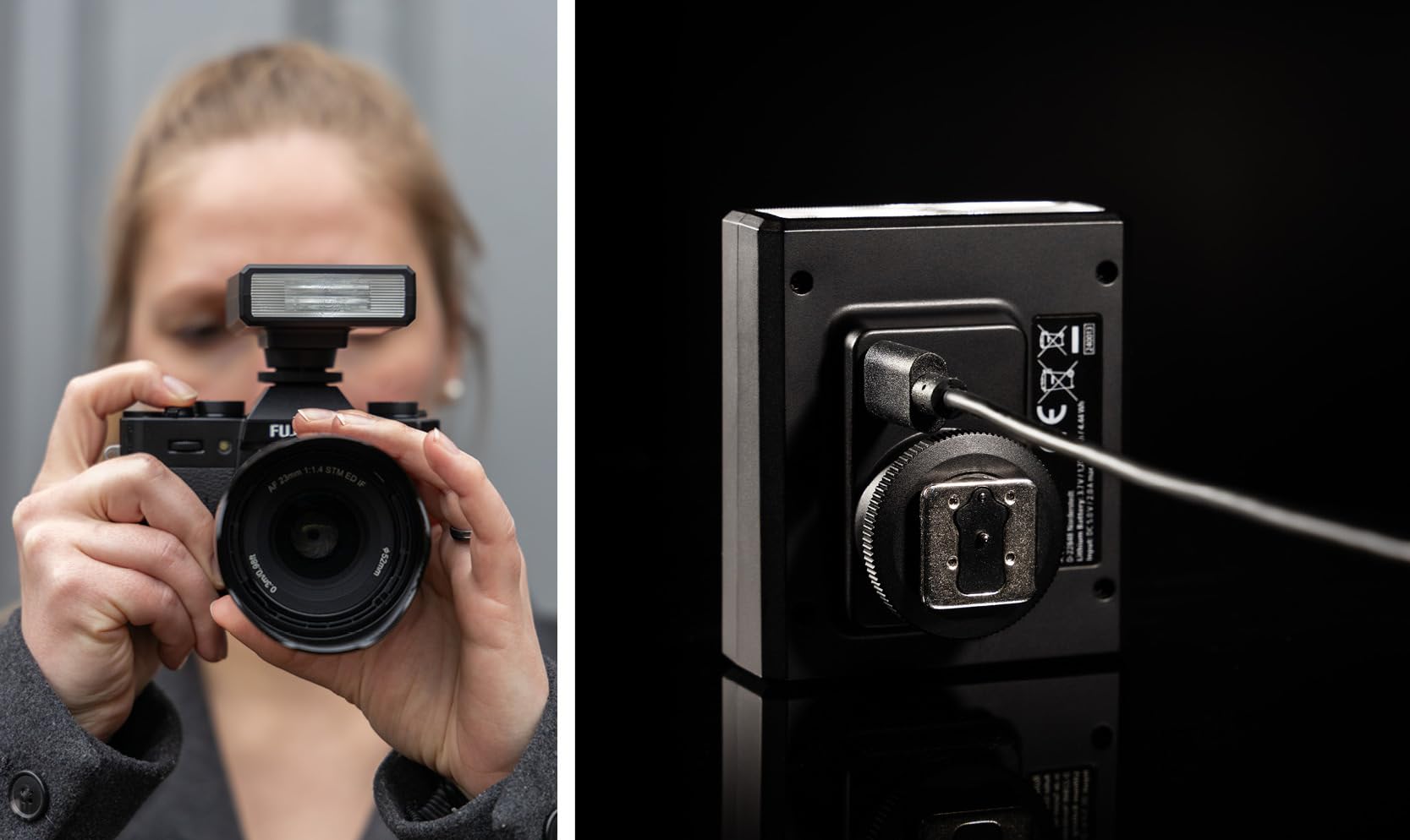 Rollei Mini Flash 12s Aufsteckblitz, Multi-kompatibler Hot-Shoe für alle Kameramodelle, 10 Wattsekunden Leistung, Leitzahl 12, Automatik & Manueller Modus, Ultrakompakt und Leicht, 110 Blitzauslösung
