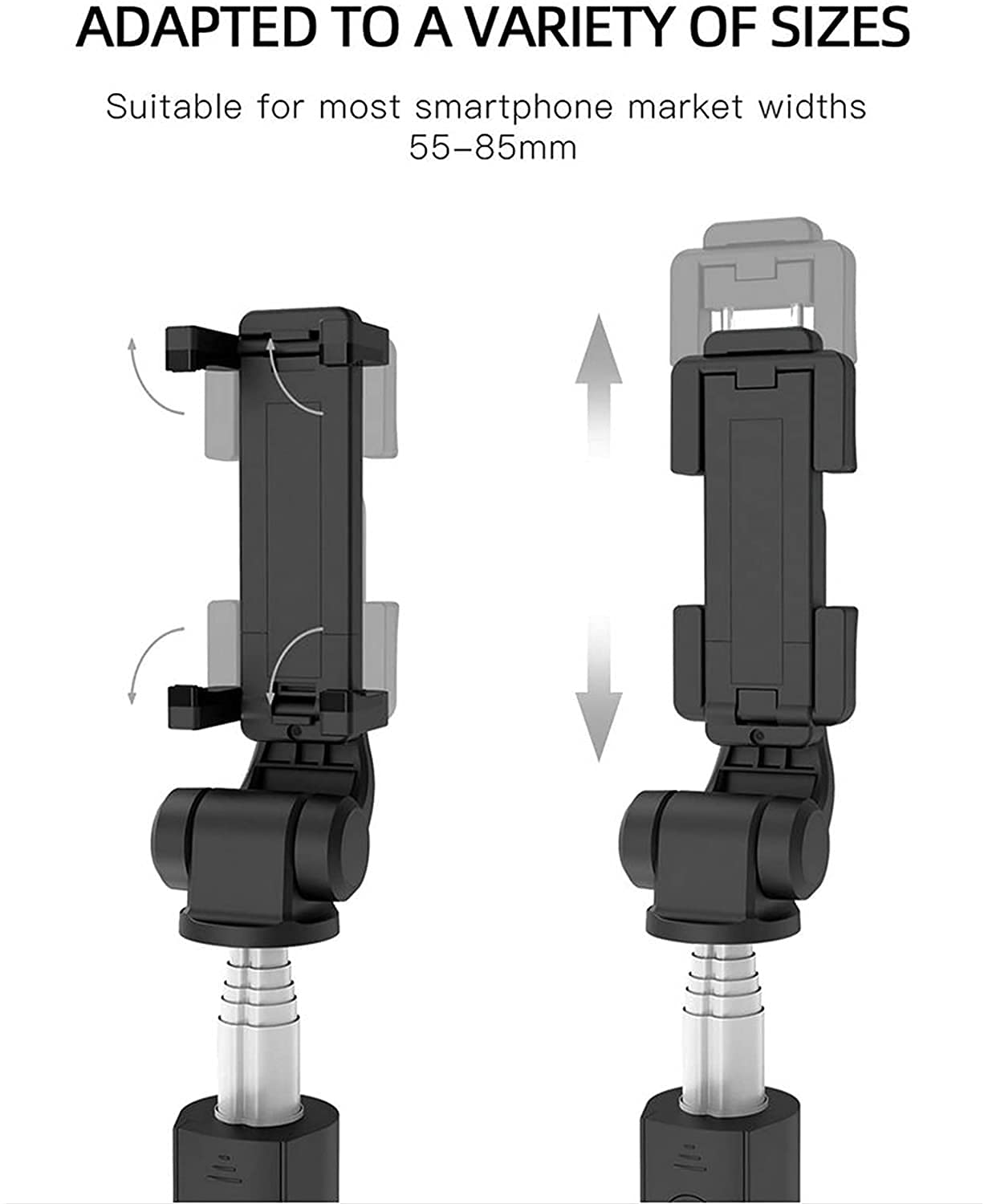 Affidabile Universale 3 in 1 Senza Fili Bluetooth Selfie Stick Allungabile Monopiede Pieghevole Treppiede Con Telecomando Supporto Telefono (Colore: Nero)