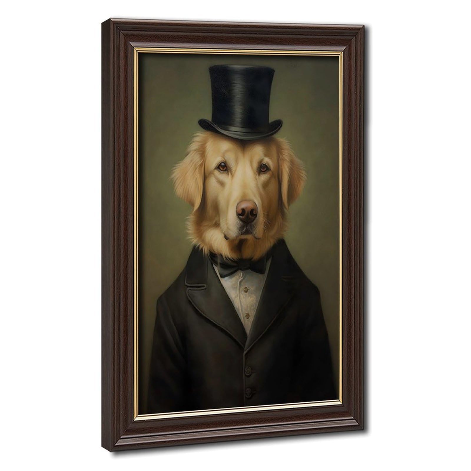 Bareronor Victorian Golden Retriever (2) Canvas Poster Bedroom Decor Landscape Office Room Decor Gift 20" L X 30" W