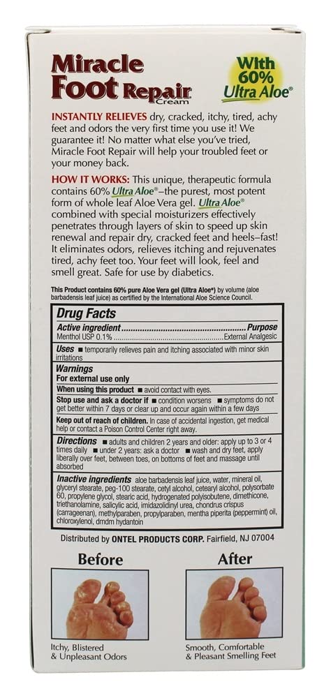 Miracle of Aloe As seen on TV Miracle Foot Repair with 60% Ultra Aloe 224 g