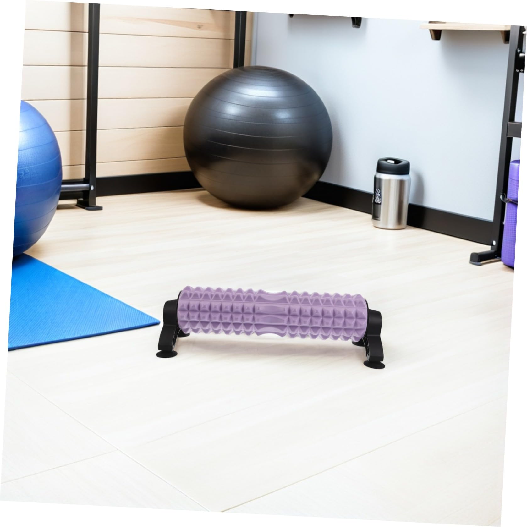 Anneome Rullo con Supporto per Massaggio Muscolare in Schiuma Solido la Flessibilità e Favorisce Muscolare per Pilates e Casa