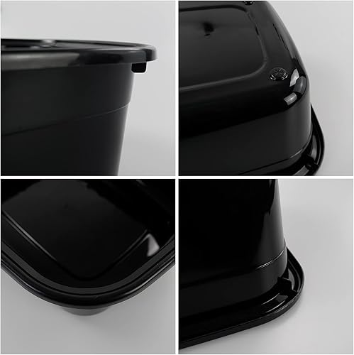 Miniatura 3 de Morcte Sartén rectangular de plástico de 12 cuartos de galón, juego de 4