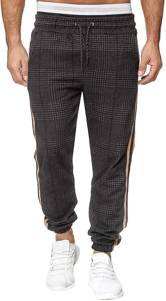 Men's Cargo Pants Casual Lightweight Drawstrintg Elastic Waist Relaxed Fit Beach Sports Pockets Jogger Pants Trouser