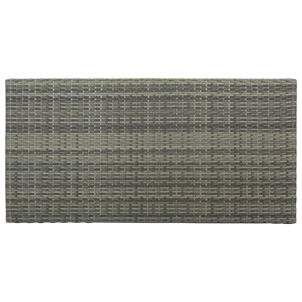 vidaXL Set de Bar para Jardín 5 Piezas y Cojines Silla Mesa Asiento Patio Terraza Barra Bistró Muebles Mobiliario Ratán Sintético Gris