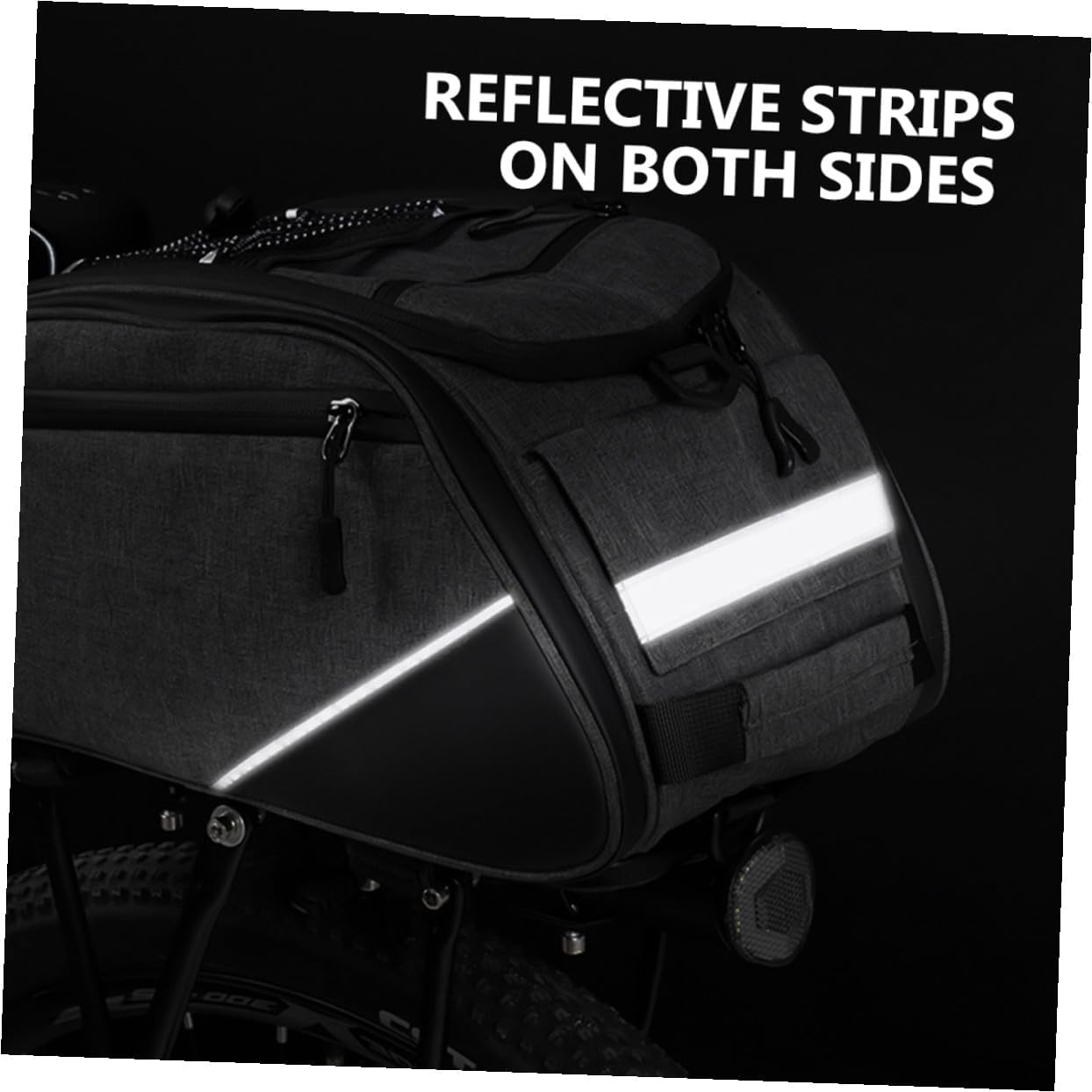 POPETPOP Bike Storage Bag Rear Seat Pouch for Large Capacity Cycling Accessory Easy to Install Material for Outdoor Travel