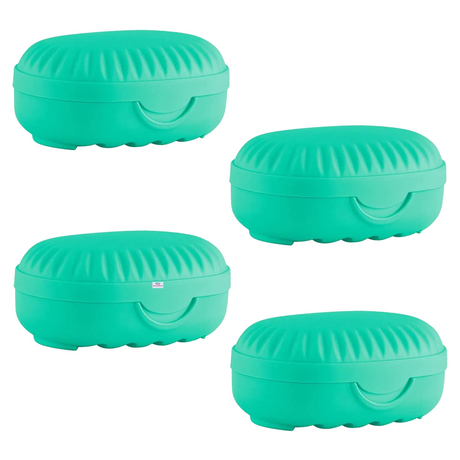 Heart Home Soap Holder for Bathroom | Portable Plastic Self Draining Soap Holder | Soap Dispenser Box for Bathroom-Outdoor Camping-Traveling | Pack of 4 | Mint Green (B0BL3HLQ6T) Amazon Price History, Amazon Price Tracker