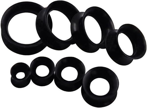 Longbeauty 2 Pcs Extra Weich Silikon Ohr Tunnel Plug Piercing Schmuck 3-25mm - 2