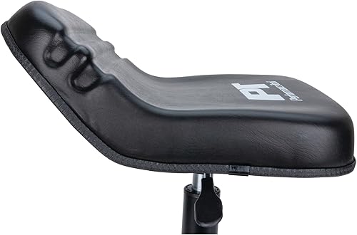 Miniatura 80 de Performance Tool W85031 Taburete giratorio neumático de respaldo alto ajustable con soporte trasero para el hogar, bar y tienda, negro, 26-32