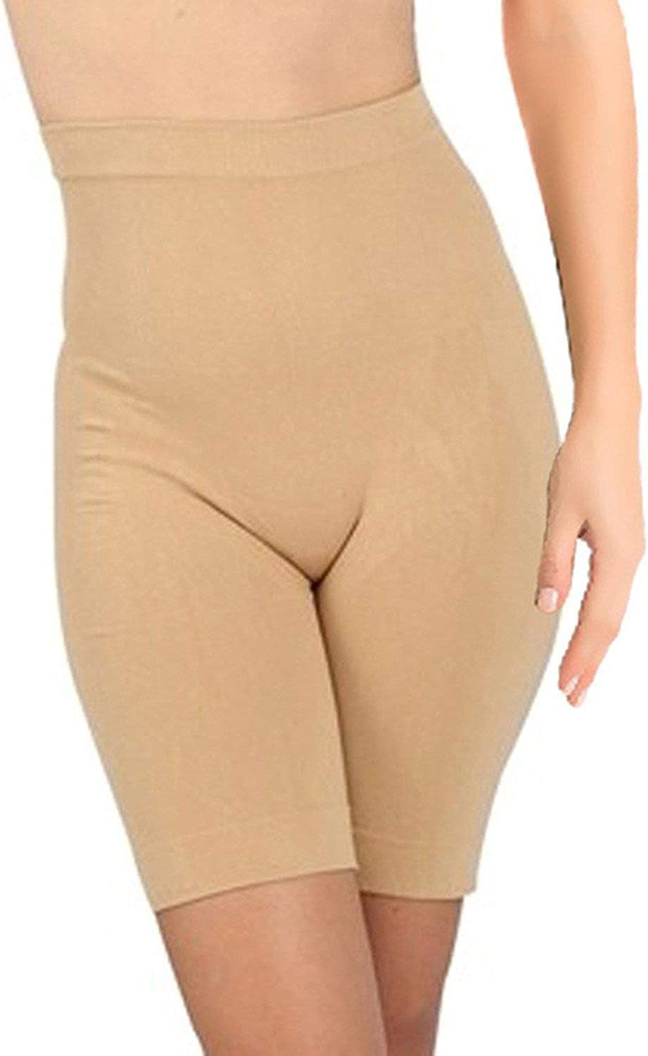 Ritu Creation Womenโs Cotton Lycra Tummy Control 4-in-1 Shapewear - Tummy, Back, Thighs, Hips, Free Size, Beige