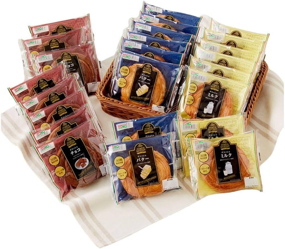 Amazon | 【como公式】 コモ デニッシュセット(3種24個) 個包装