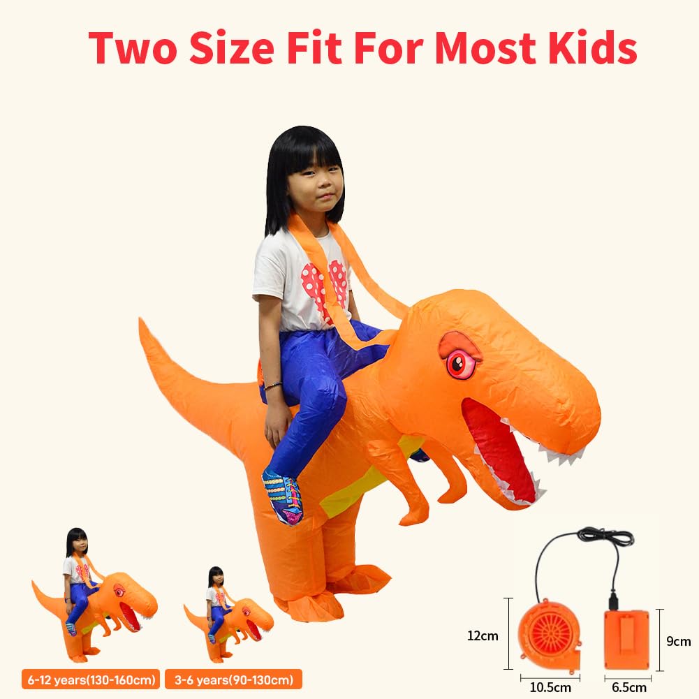 LOLANTA Costume da bambino in costume da dinosauro gonfiabile Stegosaurus spinoso per bambini