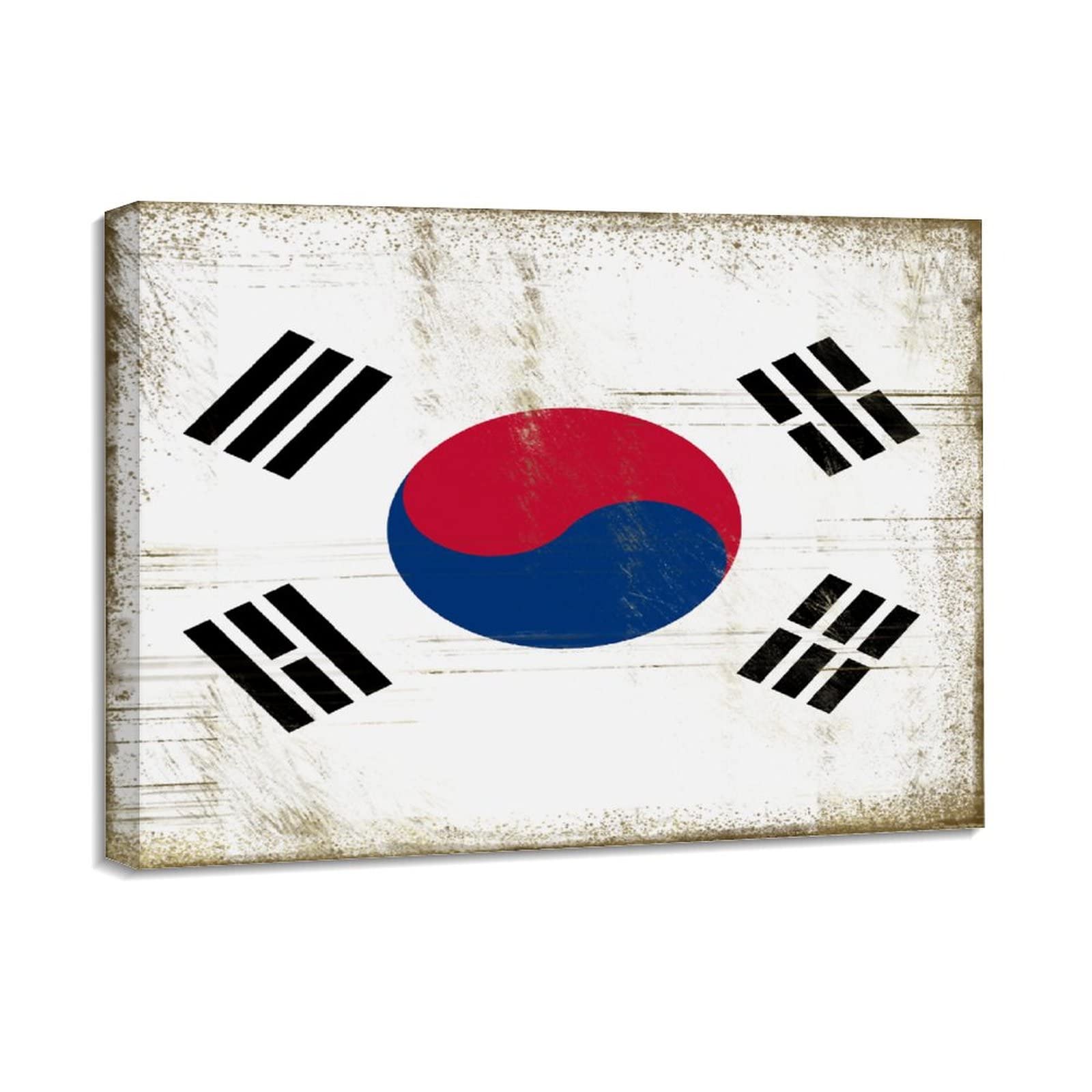 Lienzo con bandera nacional de Corea del Sur Yelolyio cuadro contemporaneo para pared 8