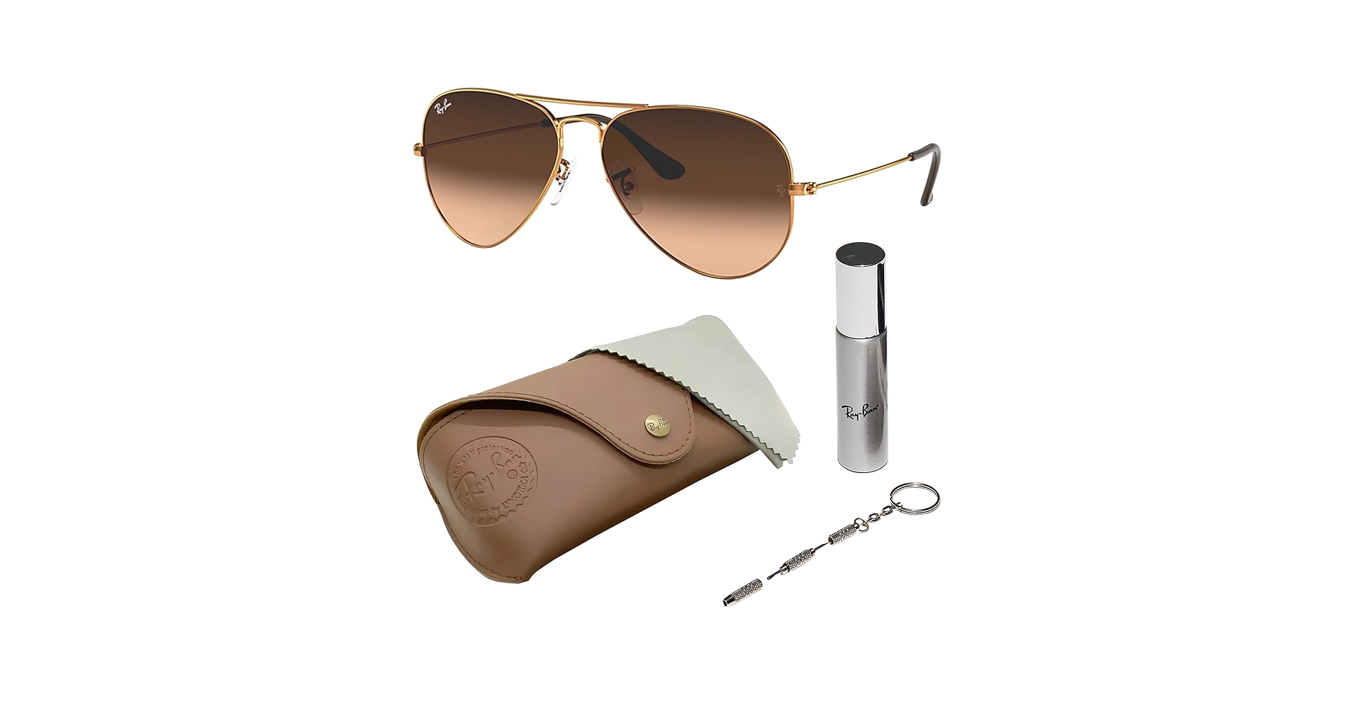 現行品✨Ray Ban AVIATOR GRADIENT sunglasses Ray-Ban RB3025 Aviator Gradient XL (58 - 14) with Blue