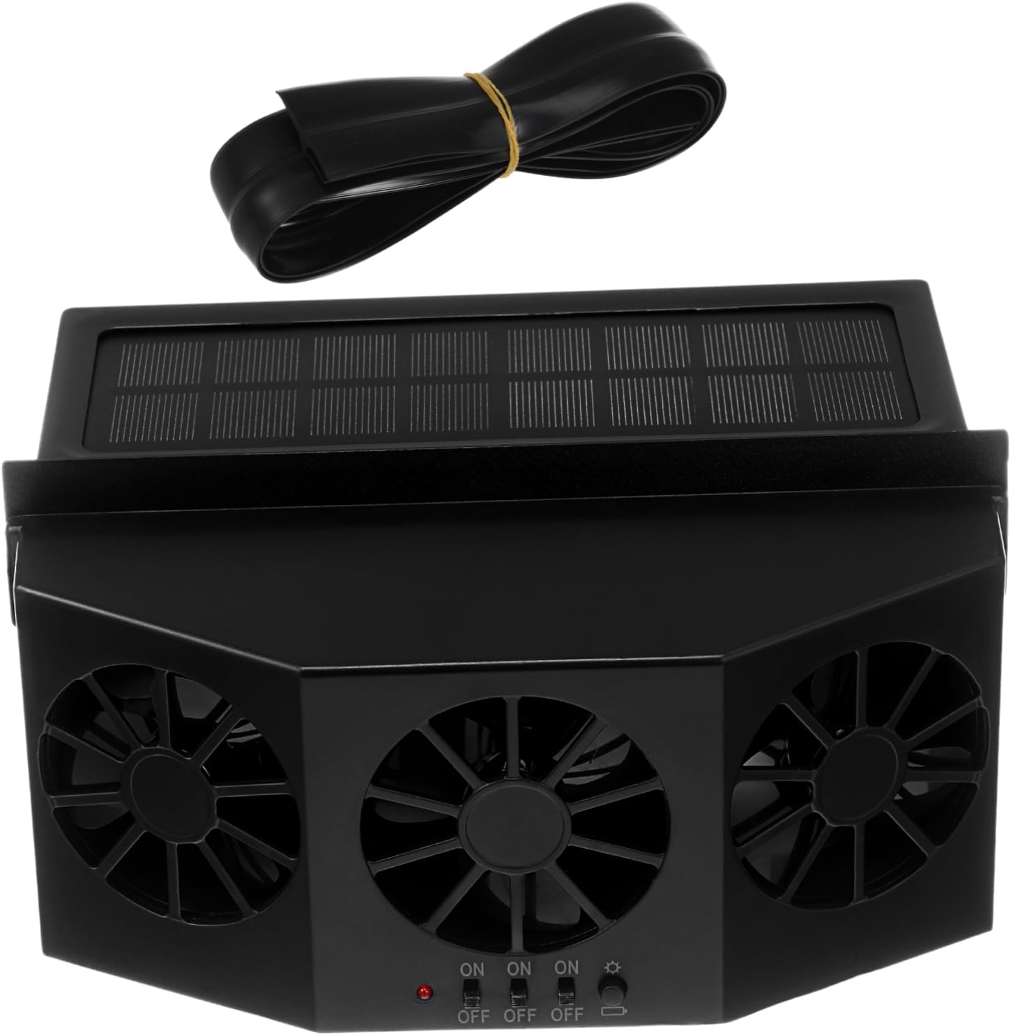 Vaguelly Solar Fan Window Fan Solar Car Fan Solar Powered Fan for Car