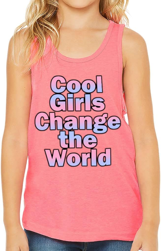 Girl Print Kids' Jersey Tank - Cool Quote Sleeveless T-Shirt - Cute Design Kids' Tank Top