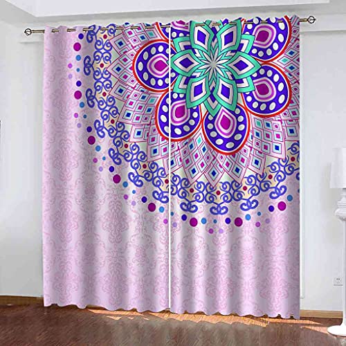 Rideau salon moderne violet abstrait pour chambre d'enfants - 2