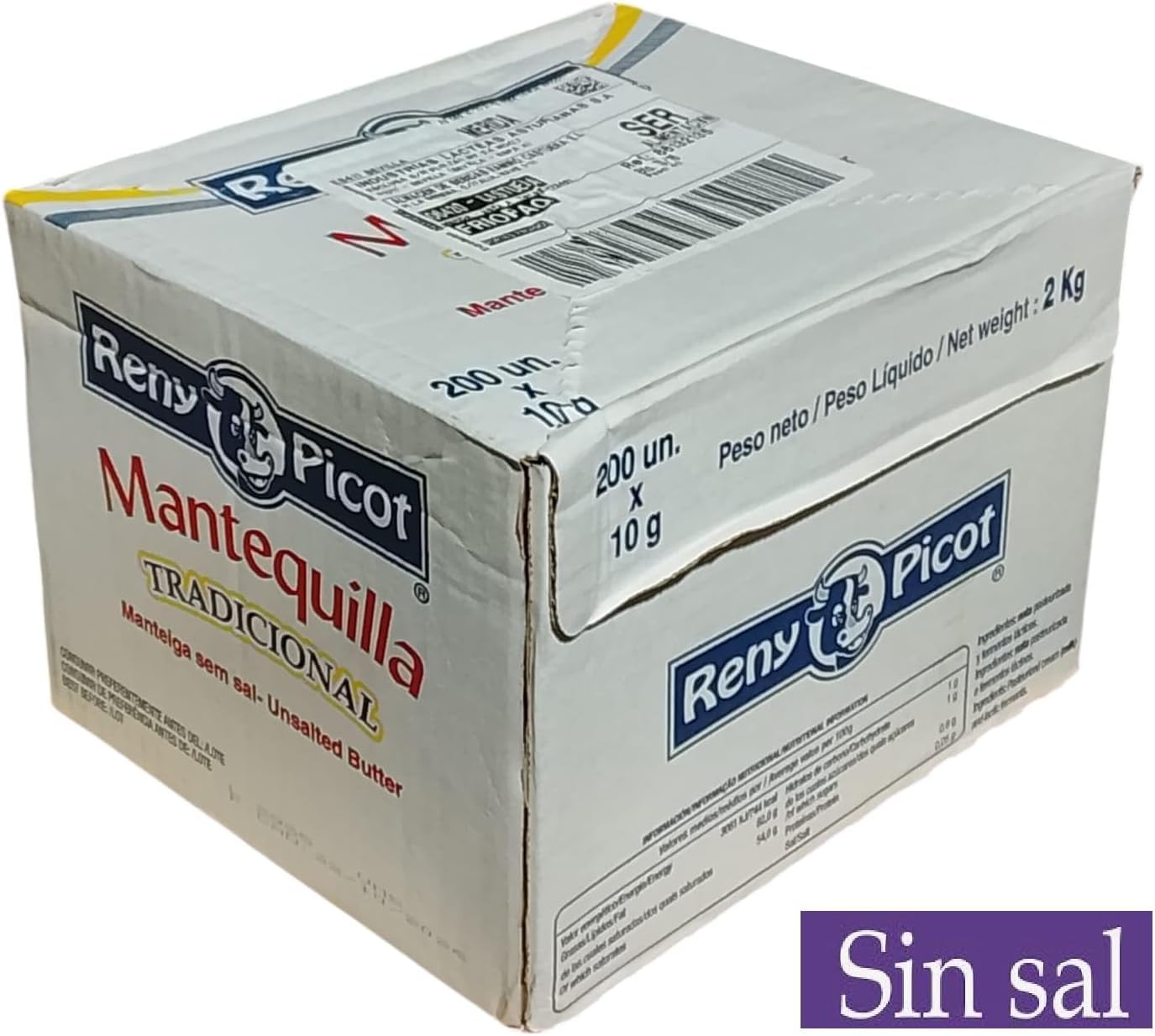 Reny Picot Mantequilla Monodosis 10 g x200 Porciones Individuales HORECA