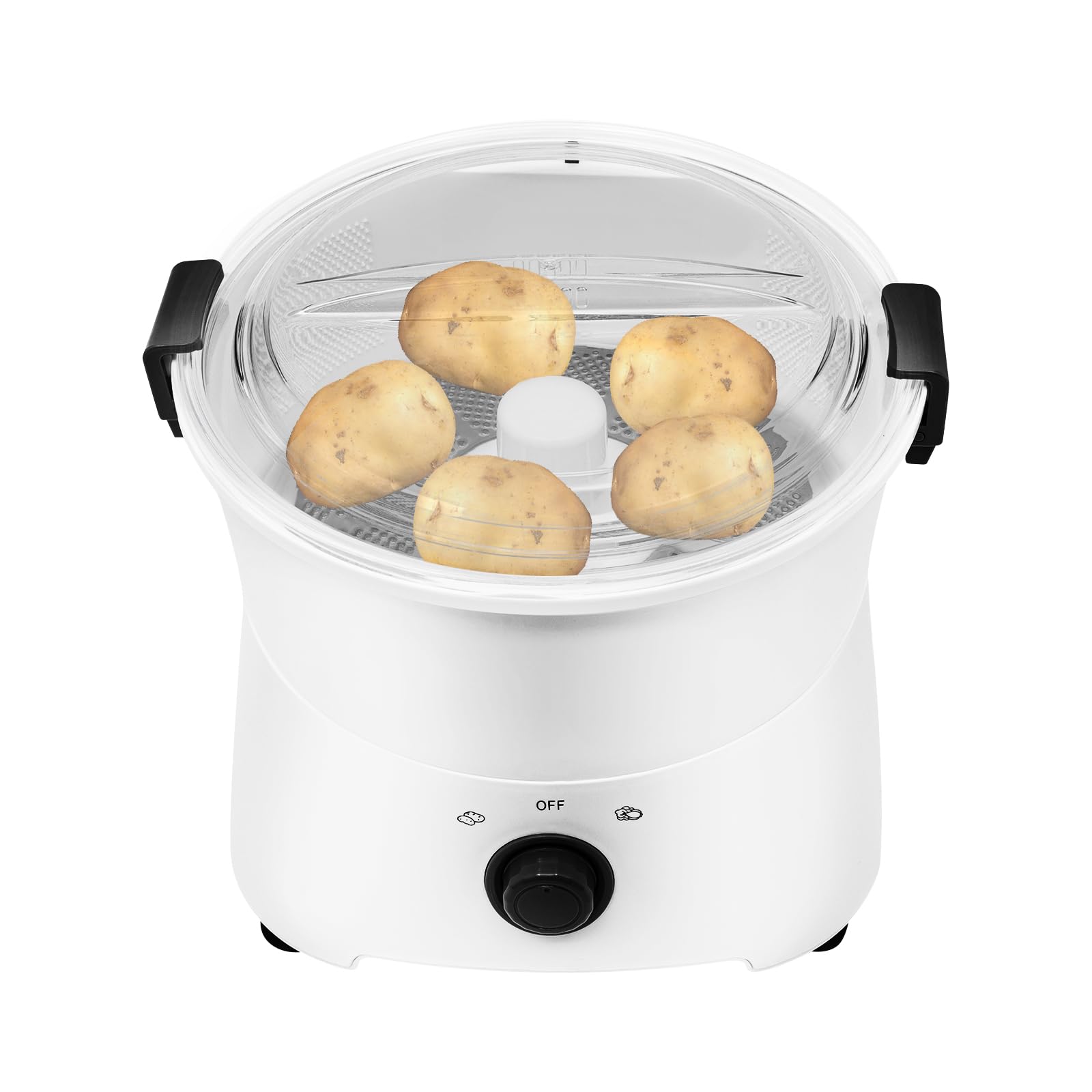 Electric Potato Peeler, 110-120V 85W Commercial Automatic Potato Peeler 2-in-1 One-button Drive Potato Peeling Spinner Machine for Kitchens