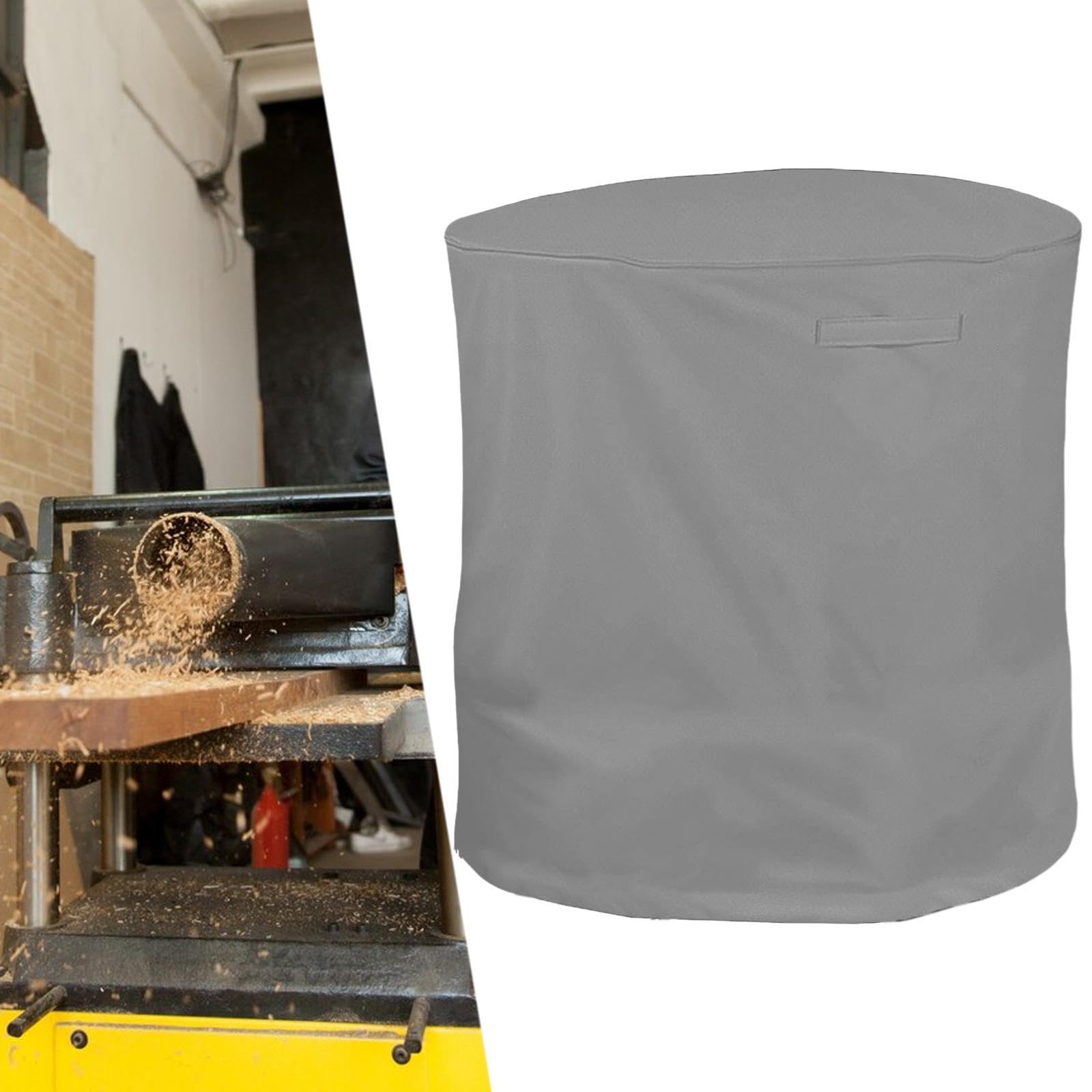Cubierta para Trituradora de Madera, Resistente Al Agua Y Al Viento, Cubierta Eléctrica Oxford para Trituradora de Césped Y Patio, Gris
