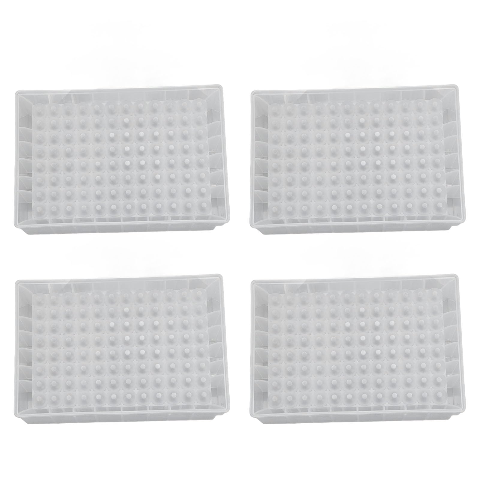 Placa de pozo profundo 96 pocillos 2,2 ml PP Plástico Microplacas de almacenamiento de laboratorio Material fuerte Construcción transparente Organización alfanumérica Resistente a