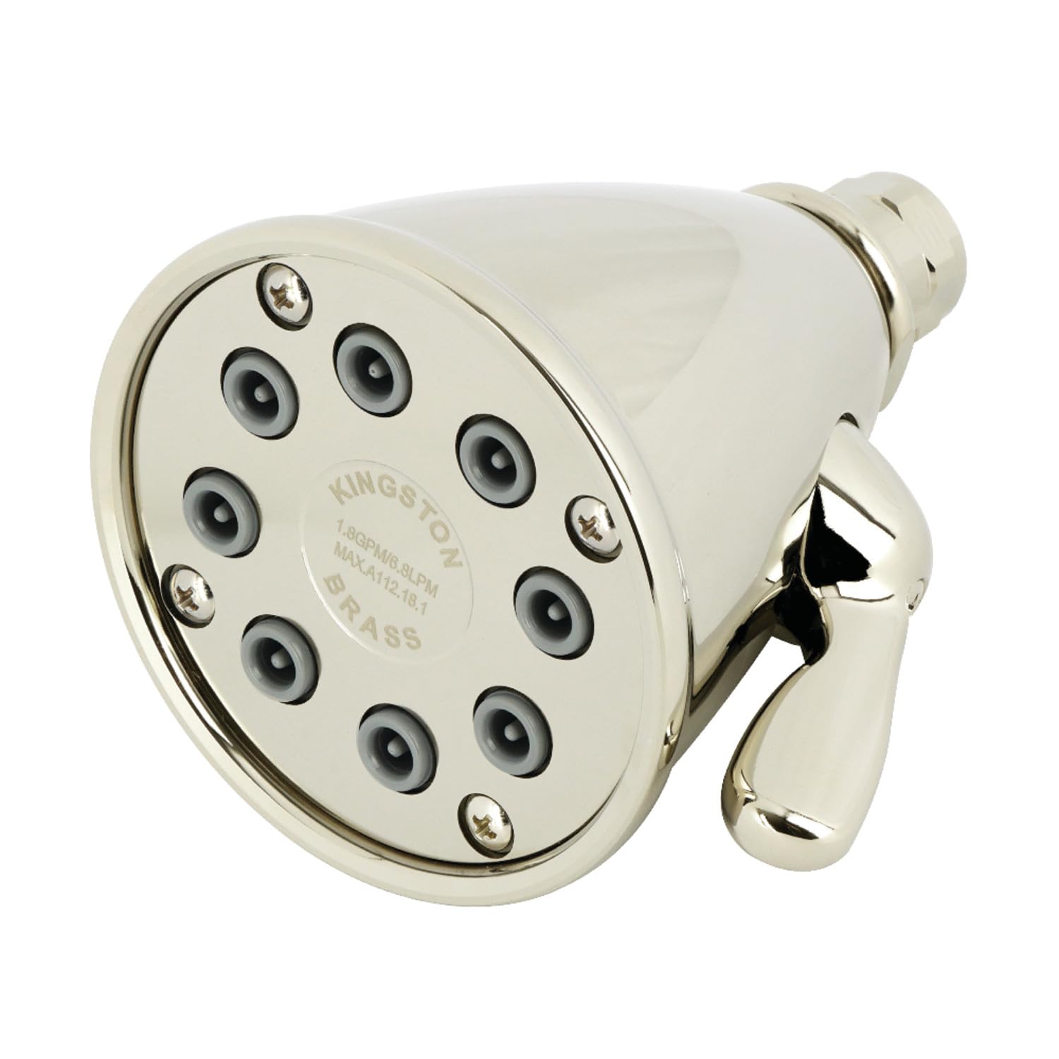 Pommeau de douche laiton nickel poli Kingston Brass K139A6 pour salle de bain