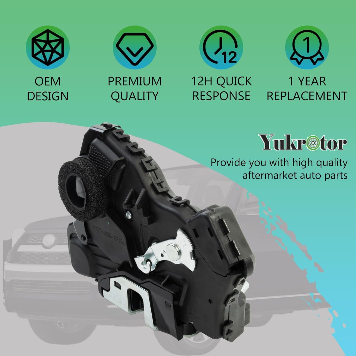 Door Lock Actuator Motor 69040-06180 Front Left Driver Side Door Latch Assembly Compatible with Toyota 4Runner Camry Tundra RAV4 Sequoia Lexus Scion Replaces OE# 69040-0C050 931-401