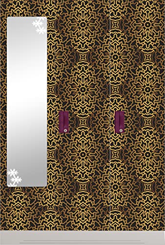Image of CABANA HOMES Wall Stickers Botanical DIY Wallpaper for Home Decor (45 x 125 cm, 2 Rolls) (12 sq. ft) Decorative Self Adhesive Decal Furniture Wardrobe Table Top Kitchen, Black