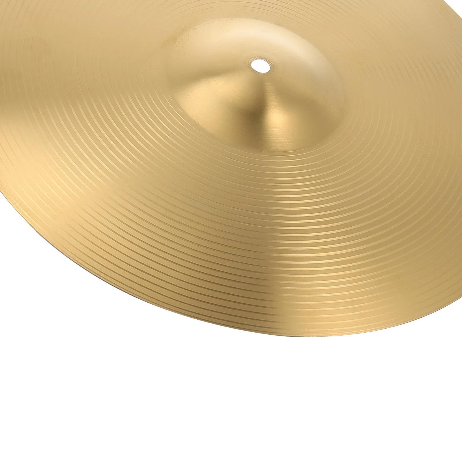 Miłośnicy Muzyki Talerz Aluminiowy Mosiężny Talerz Do Instrumentów Perkusyjnych Mocna Metalowa Konstrukcja Poprawia Jakość Dźwięku