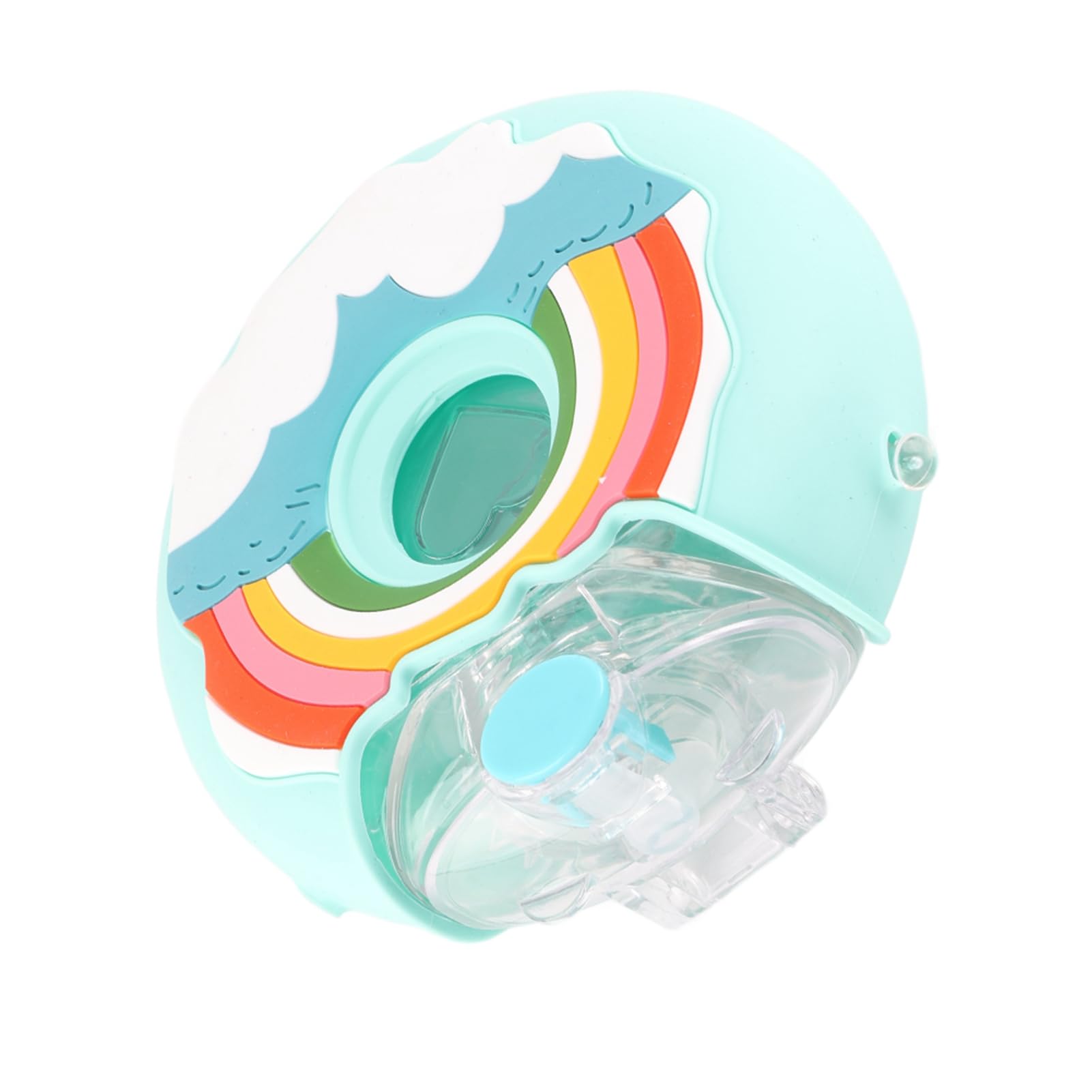 Cocoarm Bottiglia d'acqua a Ciambella, Bottiglia d'acqua per PC per Bambini con Beccuccio Portatile Resistente Al Calore con Cinturino Resistente Alle Perdite Design Colorato a Forma di Cartone