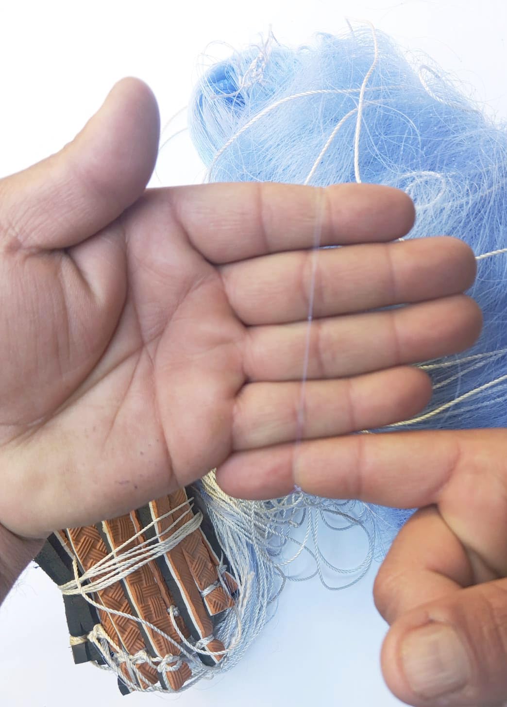 5 Finger Complete Fishing Net,220 feet Lenght Weight 600g 100mm mesh Size net