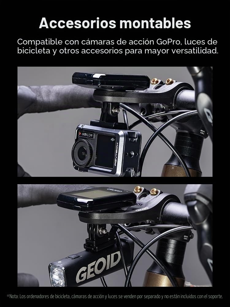 Ciclocomputador GPS GEOID CC600 con Soporte de Manillar extendido