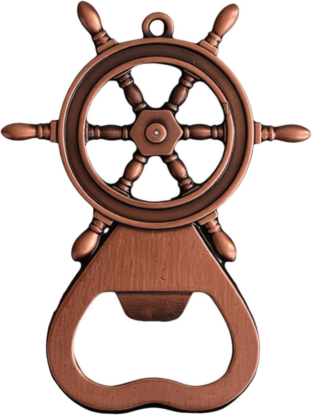 Unique Sea Themed Alloy Rings Practical Zincs Alloy Bottle Opener Keychain Accessories for Everyday Use Creative Rudder