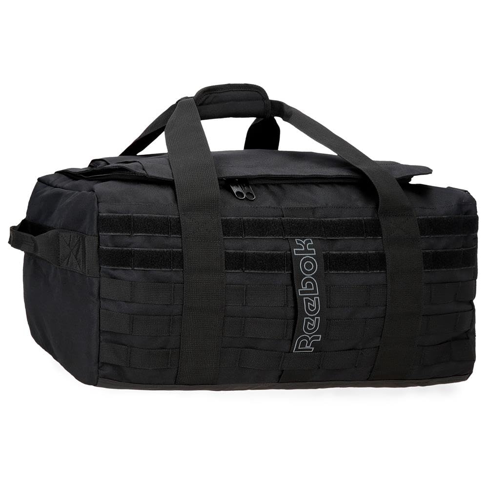 Reebok Cross One Black Travel Bag, 50 x 25.5 x 31.5 cm, polyester, 32.51 L, by Joumma Bags