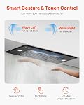 VEVOR Range Hood Insert, 30 Inch Built-in Kitchen Vent Hood, 800CFM Steel Stove Hood, with Gesture & Touch Control, LED Light, Baffle Filters, 4-Speed Exhaust Fan, Ducted/Ductless Convertible
