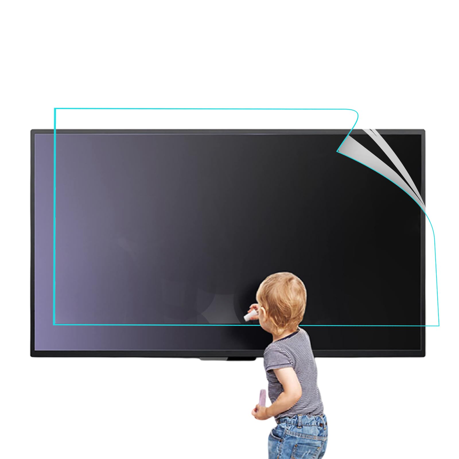Film protecteur d'écran TV 75" anti-lumière bleue pour des soirées cinéma en famille
