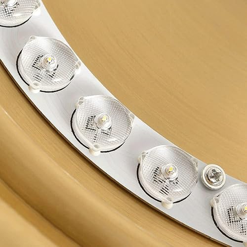 Miniatura 6 de TTKDD Creative Round Shape Dimmable 3-Color LED Ultra-Thin Ceiling Light Fixture,Flush Mount 36W Modern Minimalist Ceiling Lamp for Girls Kids Room