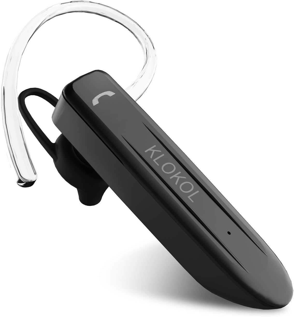 Bluetooth Headset 28Hrs Playtime Wireless Bluetooth Earpiece for Cell Phone Noise Canceling Car Business Earbud Headphone with Mic and Mute Compatible with iPhone Samsung Android (Grey)
