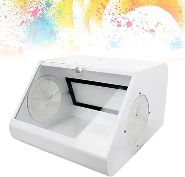 Modular Blast Cabinet, Lab Sandblaster Bench Top Air Sandblasting Cabinet, Dental Lab Clinic Dust Collector with LED Light Source, Filter Device, for Absorbing Sandblasting dust