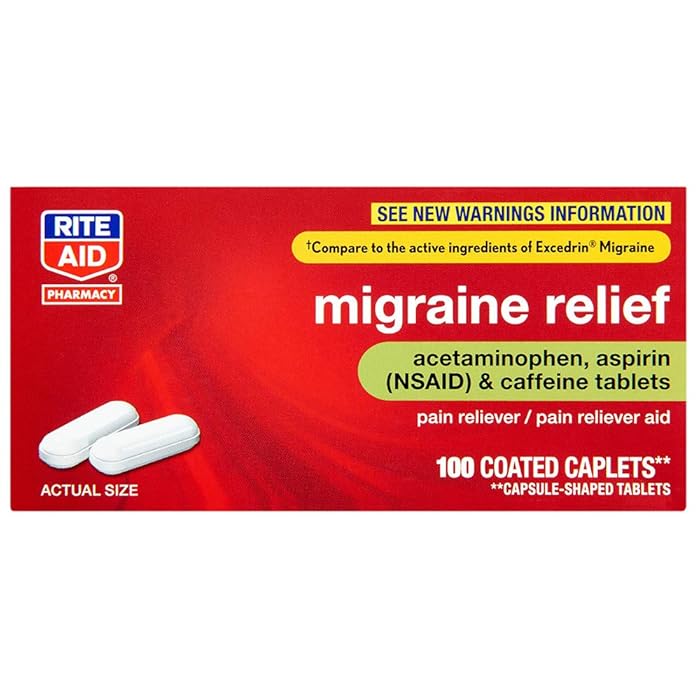 Buy Rite Aid Migraine Relief, Acetaminophen 250mg, Aspirin 250mg