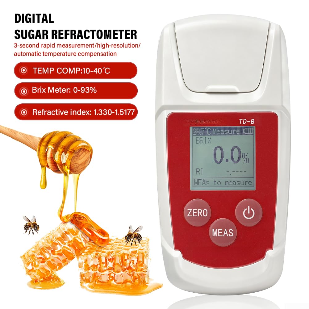 per atc rifrattometro digitale 10-40°C zucchero tester per atc