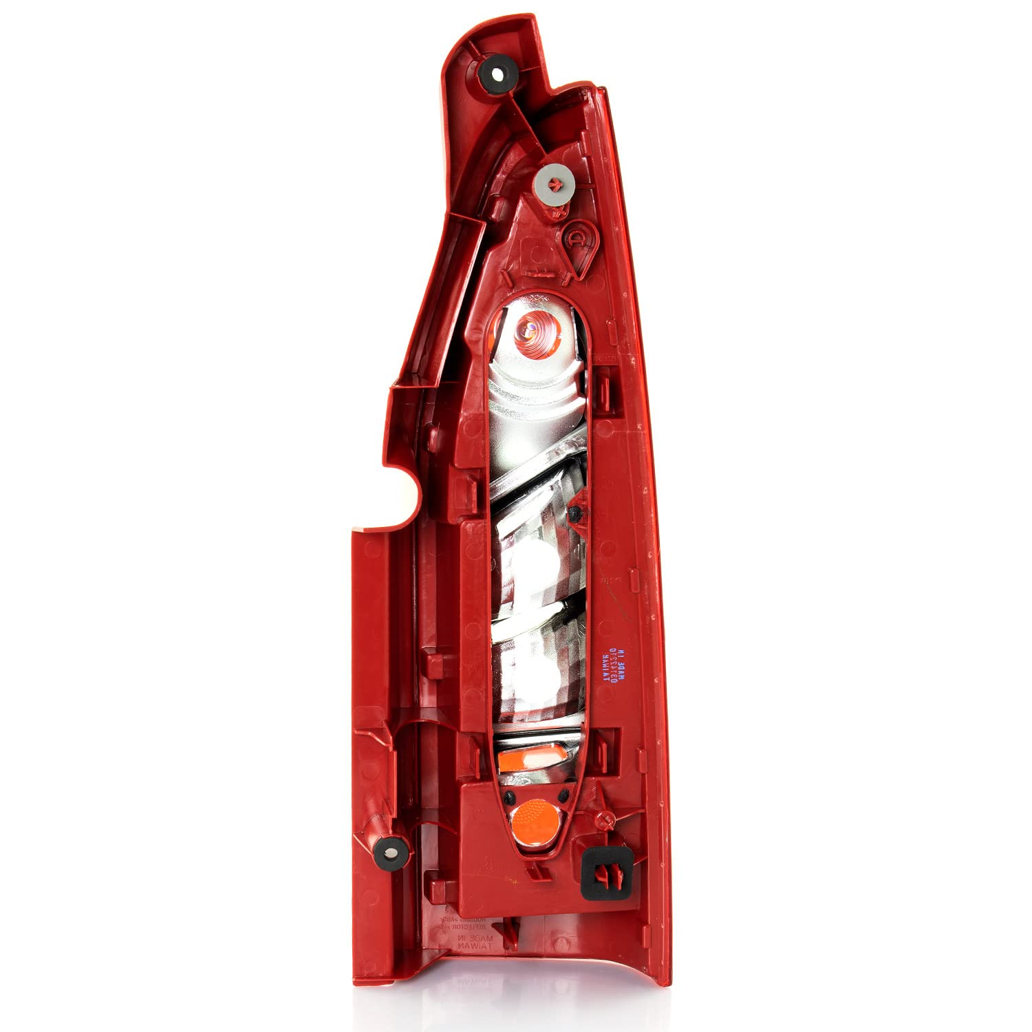 Diederichs Fanale posteriore sinistro per Citroën Berlingo (B9) 04/2008-03/2012 & Peugeot Partner (B9) 04/2008-02/2012, rosso, plastica, senza portalampada