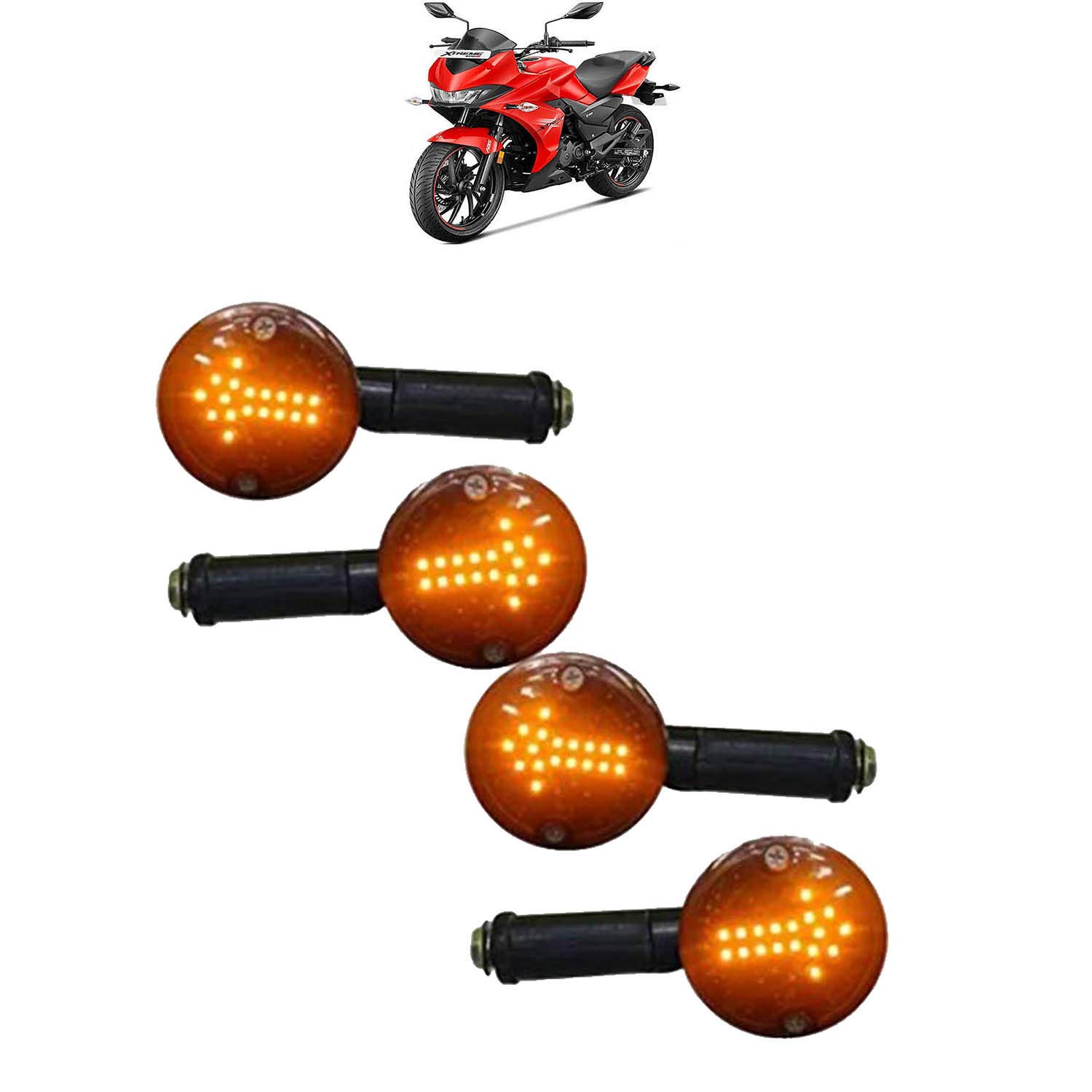 Buy Sykit LED Running Light DRL Bike Turn Signal Indicator Lamp Universal for Hero Xtreme 200S
