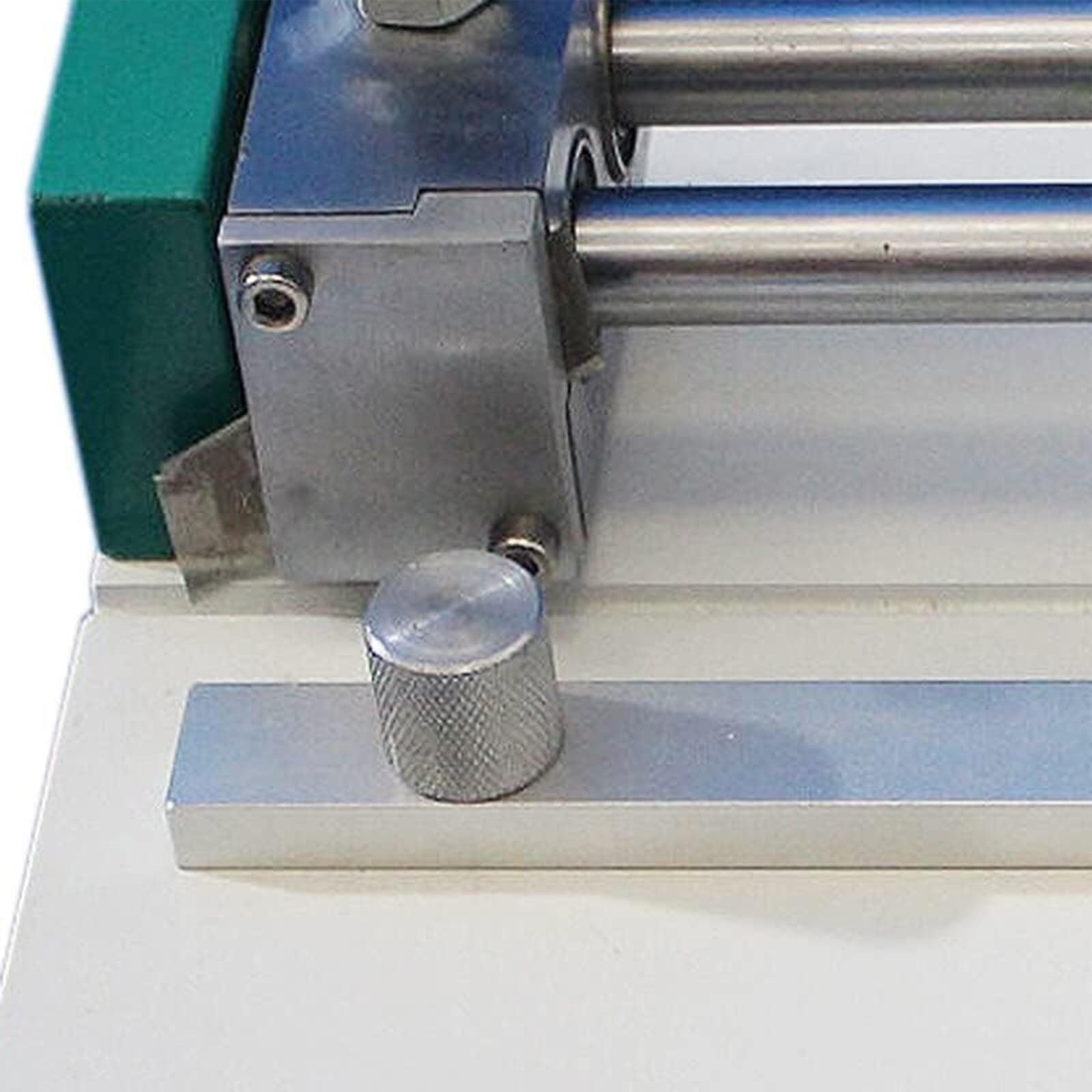 Ręczny próbnik ciśnienia krawędzi do papieru falistego, regulowany odstęp, maksymalna długość 220 mm, maksymalna grubość 8 mm