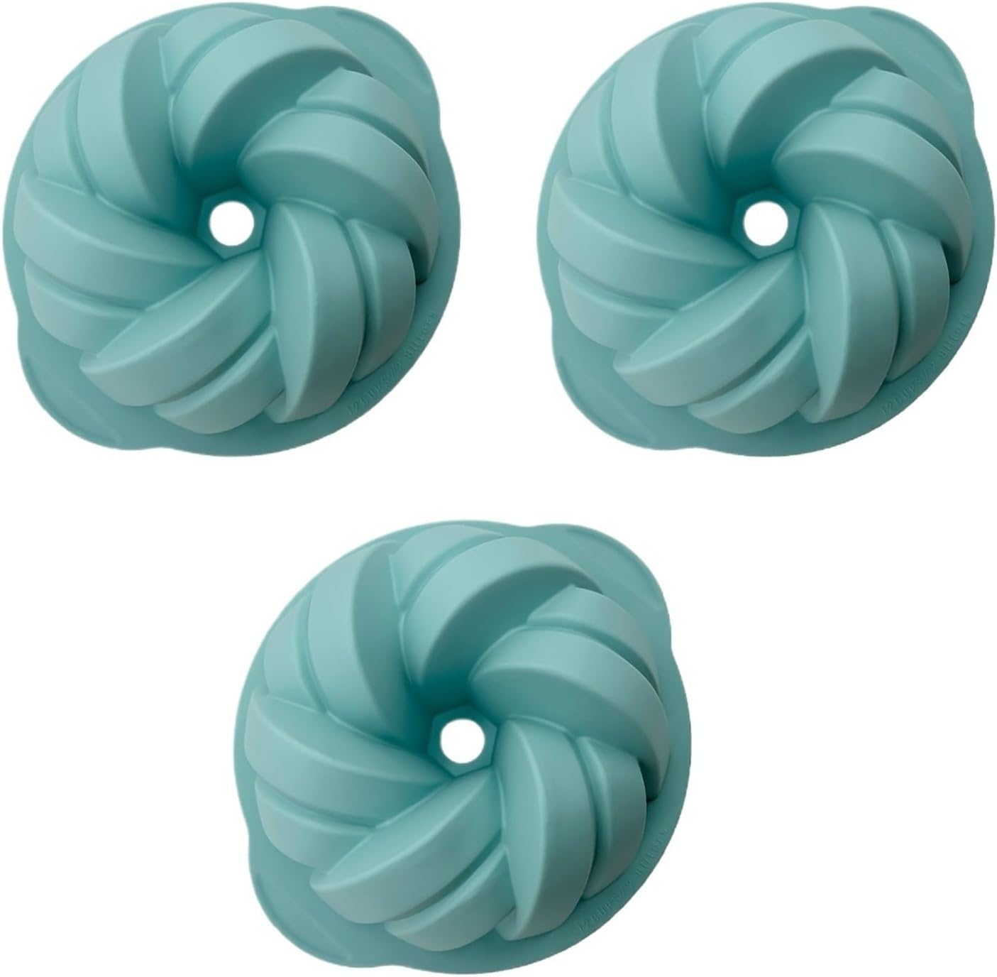 3-piece Silicone Braided Cake Baking Pan, Toast, Mold, Kitchen Pastry And Bread Tools(3pcs gray)