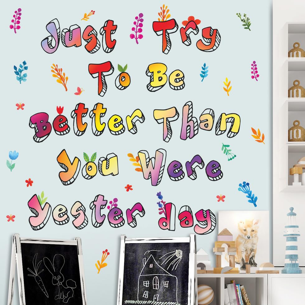 Vinilos Decorativos con Frases Motivacionales x4 12x18 pulg miniatura 4