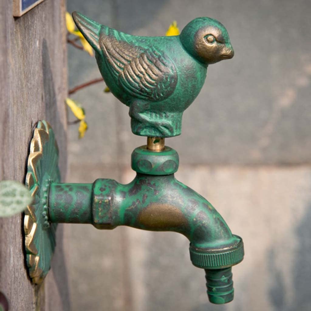 Robinet en Laiton Antique de Jardin extérieur 1/2 Robinet d'oiseau de Bassin de vadrouille de Machine à Laver