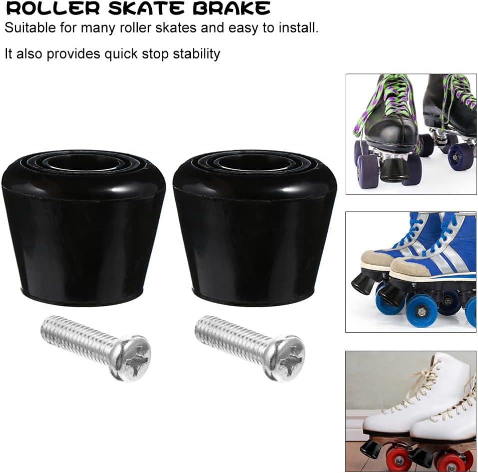 Roller Skate Toe Stoppers Brake Roller Skate Toe Stop Plug Rubber