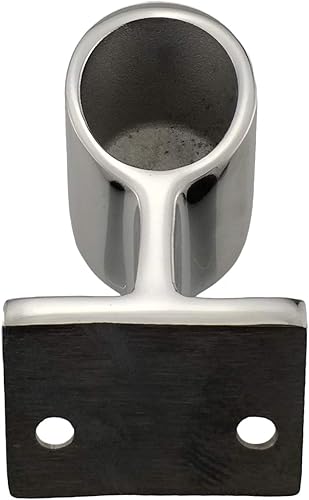 Miniatura 2 de NRC&XRC 316 - Montaje de riel de mano de acero inoxidable, 60 extremo derechocentralfrontal para riel de mano para tubo de 78 pulgadas OD barco