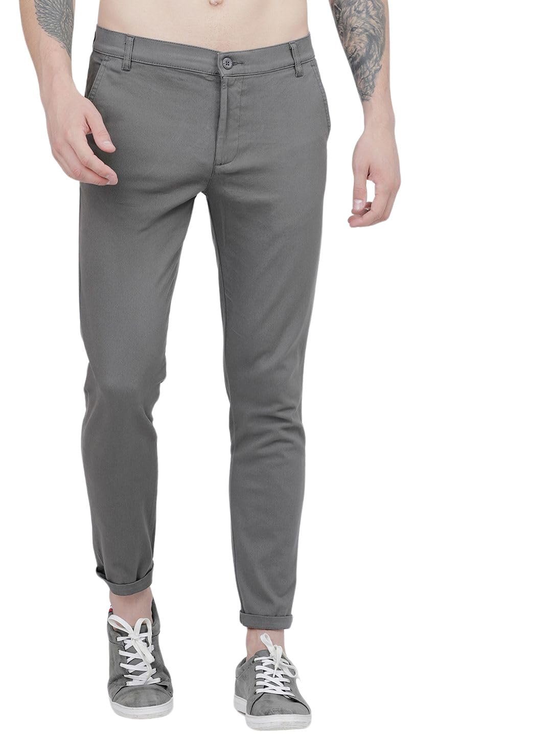 the indian garage co Men's Slim Casual Pants-picture-50