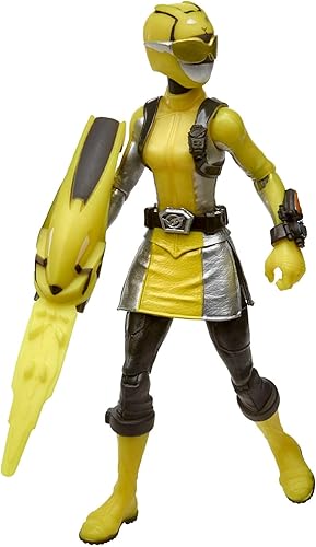 Miniatura 7 de Power Rangers Beast Morphers Yellow Ranger y Morphin Jax Beast Bot - Figura de acción de 6 pulgadas, paquete de 2 juguetes inspirados en el programa